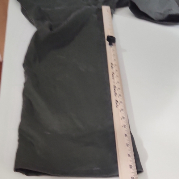 Lee Jeans Womens 18 Olive Green Straight Cropped Leg Pants - Picture 7 of 12